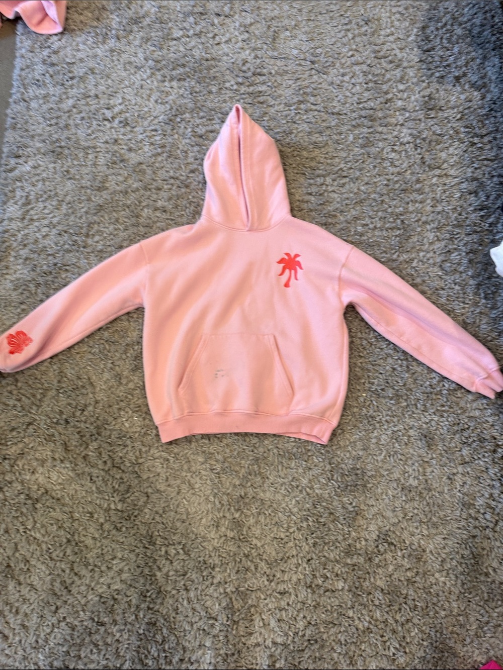 Pink plum puff hoodie